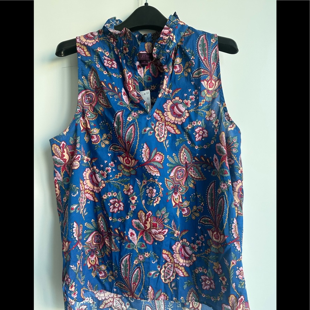 J. Crew Liberty Print Blouse